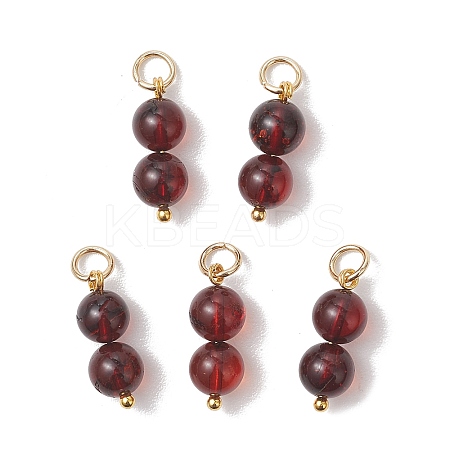 Natural Amber Round Pendants PALLOY-JF04989-1