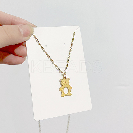 Christmas 304 Stainless Steel Pendant Cable Chain Necklaces NG7275-9-1
