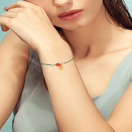 1Pc Adjustable Nylon Thread Braided Bracelets BJEW-LP0003-14-1
