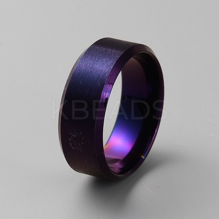 304 Stainless Steel Plain Band Rings LS-RJEW-WH0003-43C-1