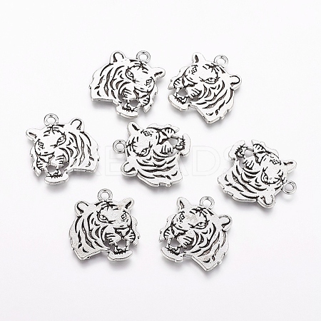 Tibetan Style Alloy Tiger Pendants LS-X-TIBEP-Q043-298-RS-1