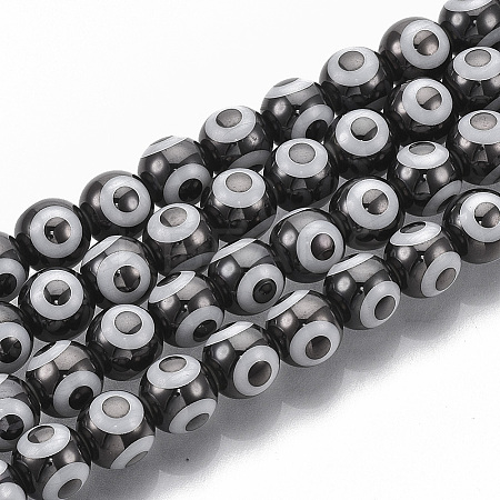 Electroplate Glass Beads Strands LS-EGLA-T012-02C-8MM-1