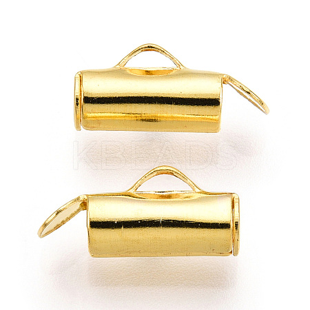 Iron Slide On End Clasp Tubes IFIN-R212-1.0cm-G-1