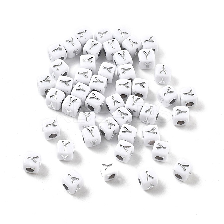 Opaque Acrylic Beads OACR-D282-06Y-1