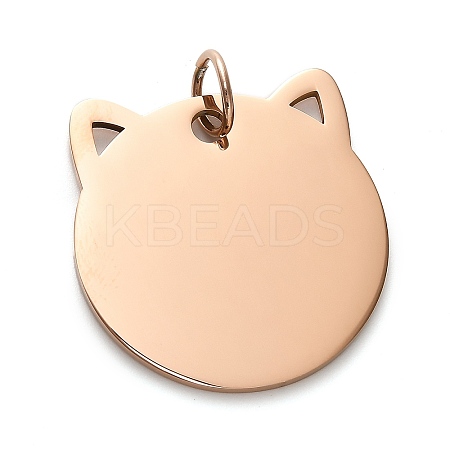 201 Stainless Steel Stamping Blank Tag Pendants STAS-H438-03RG-1-1