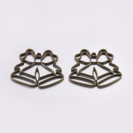 Tibetan Style Alloy Open Back Bezel Pendants LS-PALLOY-L203-03AB-1