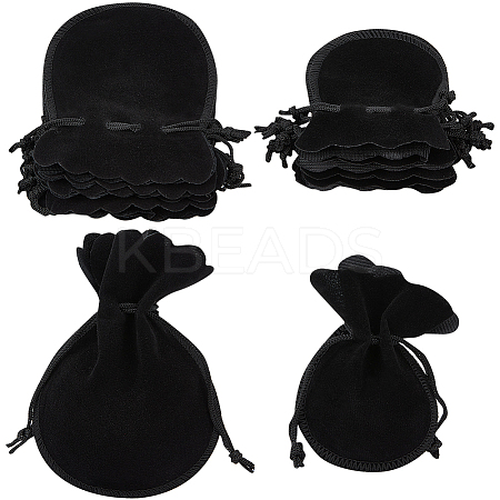 20Pcs 2 Styles Gourd Velvet Bags TP-BBC0001-02C-1