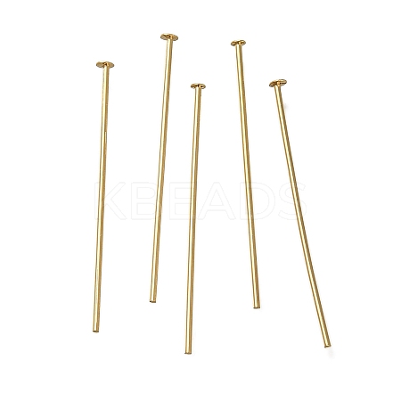 Brass Flat Head Pins KK-H502-01D-G-1