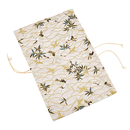 Crane Pattern Cloth Book Covers AJEW-WH0166-54A-1