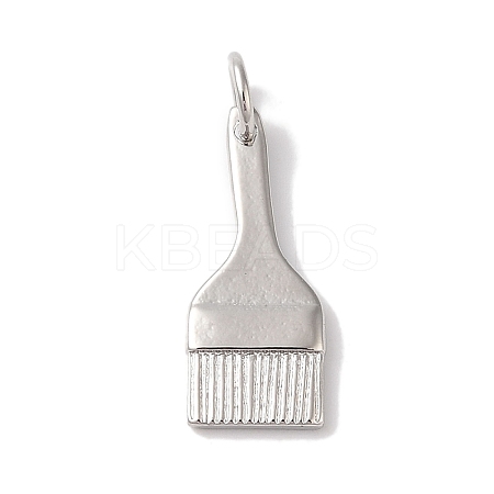 Rack Plating Brass & Cubic Zirconia Pendants KK-L216-059P-1