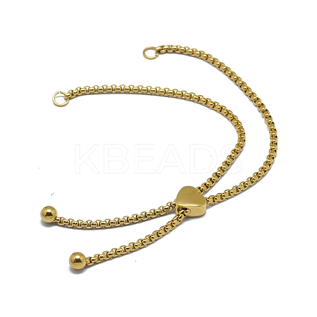 316 Stainless Steel Slider Bracelet Making X-MAK-L020-02G-1