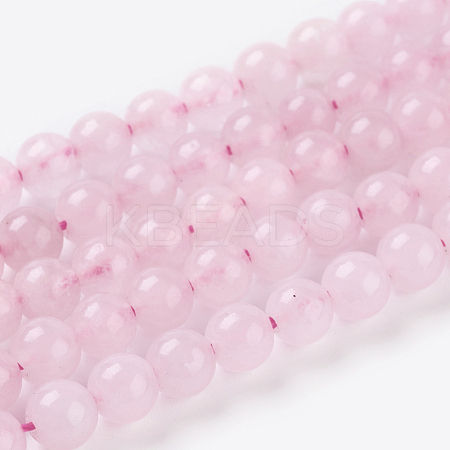 Natural Rose Quartz Beads Strands X-G-C076-4mm-3-1