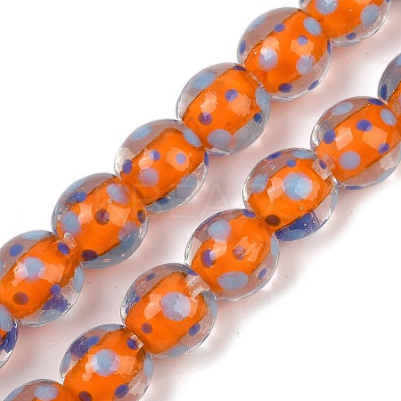 Handmade Lamword Beads Strands LAMP-P069-01A-03-1