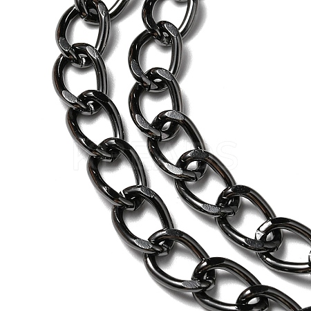 Aluminium Twisted Curb Chains CHA-YW0001-07B-1