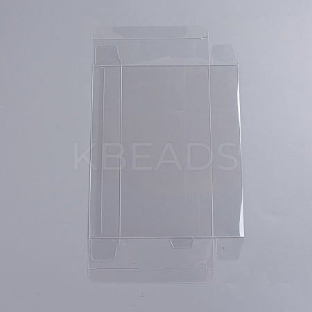 Transparent PVC Rectangle Favor Box Candy Treat Gift Box CON-WH0070-18B-1