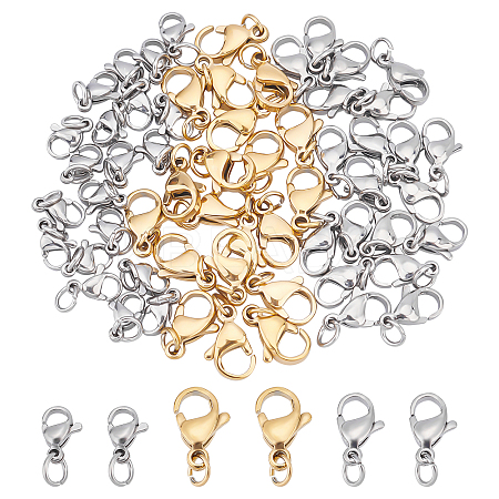 PVD Vacuum Plating 304 Stainless Steel Lobster Claw Clasps STAS-UN0025-29-1