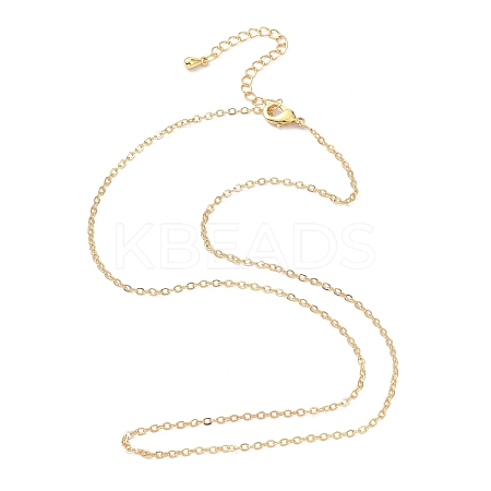 Brass Chain Necklacess X-KK-P205-01G-1