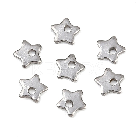Non-Tarnish 304 Stainless Steel Five-Pointed Star Charms Pendants X-STAS-Q171-03-1