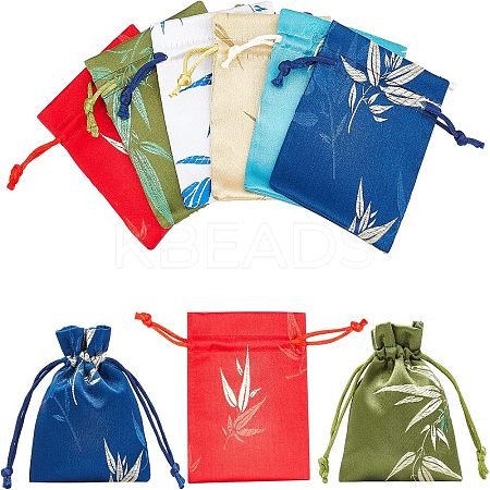 12Pcs 4 Colors Brocade Bag ABAG-NB0001-26-1