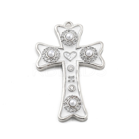 Brass Micro Pave Cubic Zirconia Pendants KK-L228-34P-01-1