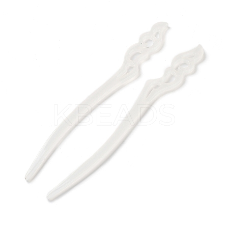 Opaque Acrylic Hair Sticks OHAR-C011-03B-1