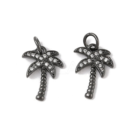 Brass Micro Pave Cubic Zirconia Pendants ZIRC-K070-38B-1