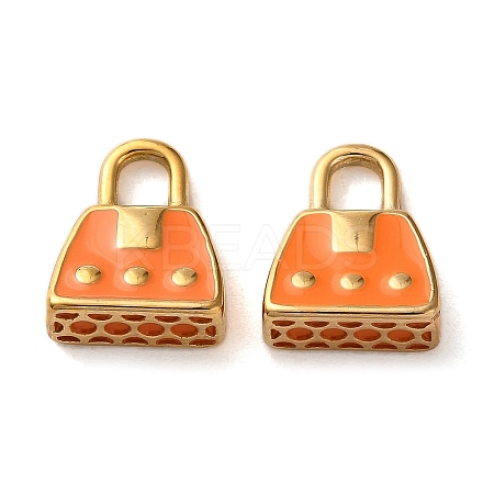 304 Stainless Steel Enamel Charms STAS-L022-549G-03-1