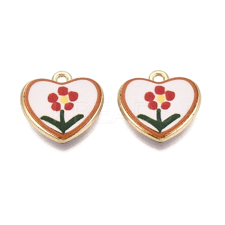 Valentine's Day Printed Alloy Pendants PALLOY-SZC0008-15A-1