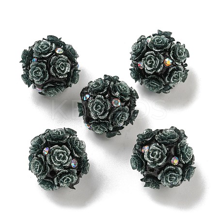 Acrylic Handmade Polymer Clay Rhinestone Beads FIND-Z036-01B-1