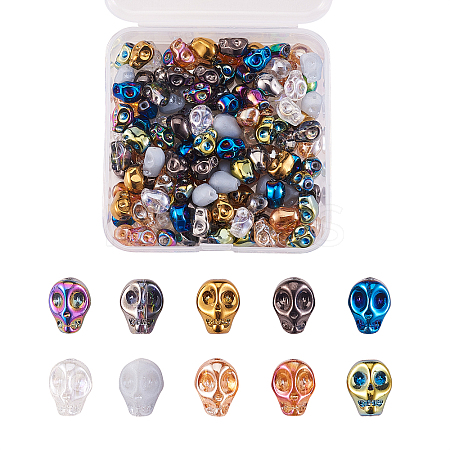 150Pcs 10 Colors Electroplate Glass Beads EGLA-CJ0001-10-1