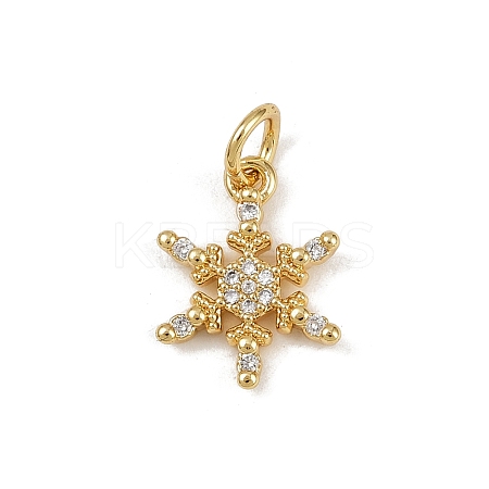 Brass Micro Pave Cubic Zirconia Charms LS-KK-H077-02G-04-1