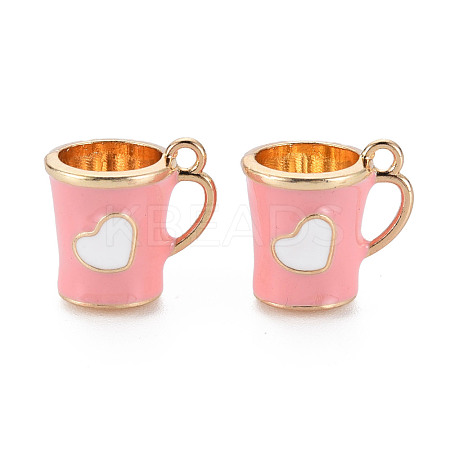 Rack Plating Alloy Enamel Charms ENAM-T015-013C-NR-1