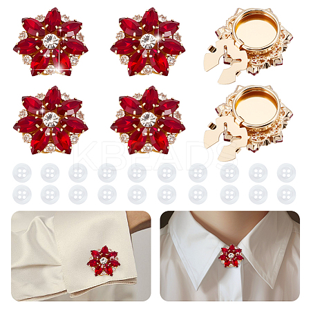 Alloy Cufflinks & 4-Hole Plastic Buttons HJEW-NB00250-1