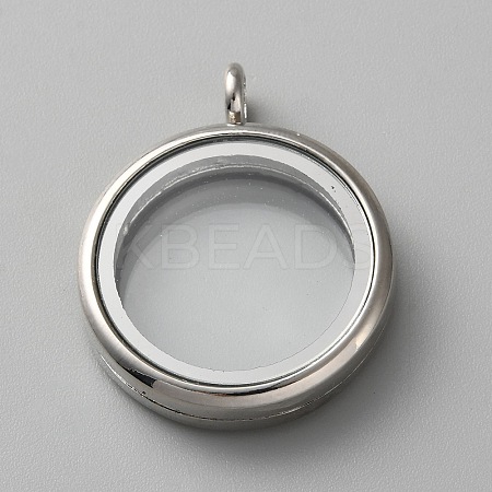 Alloy Locket Pendants STAS-WH0111-670P-1