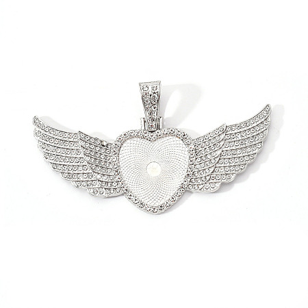 Alloy Pendant Cabochon Settings LS-PALLOY-S107-002P-RS-1