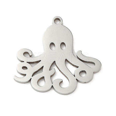 Non-Tarnish 5Pcs 201 Stainless Steel Pendants STAS-B064-04P-1
