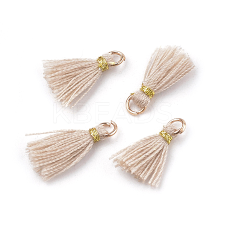 Polycotton(Polyester Cotton) Tassel Pendant Decorations X-FIND-S281-25-1