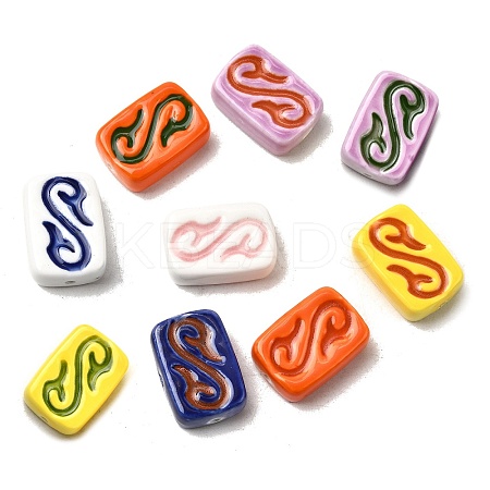 Handmade Porcelain Beads PORC-K010-02-1
