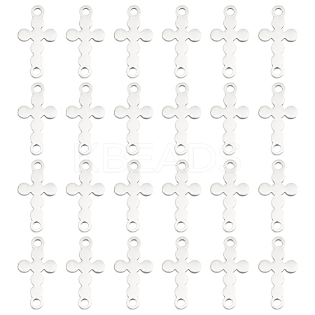 Unicraftale 24Pcs 201 Stainless Steel Connector Charms STAS-UN0046-03-1