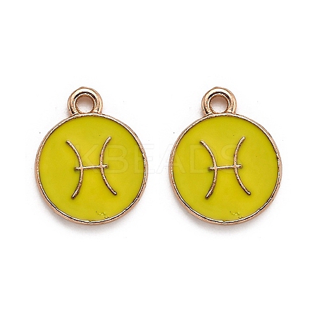 Alloy Enamel Pendants LS-ENAM-S124-01B-14H-1