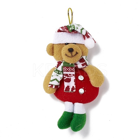 Non Woven Fabric Christmas Pendant Decorations LS-AJEW-P099-07-1
