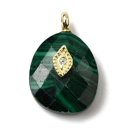 Natural Malachite Pendants G-Z090-01G-09-1