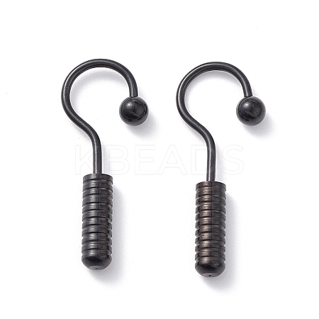 304 Stainless Steel Screw Hooks Shape Dangle Earrings for Woman LS-EJEW-F312-09EB-1