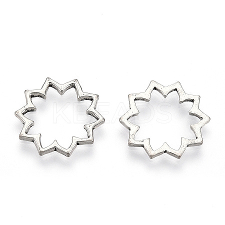 Tibetan Style Alloy Linking Rings PALLOY-T075-207AS-1