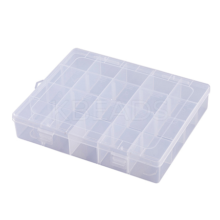 Rectangle Plastic Bead Storage Containers CON-Q024-15-1