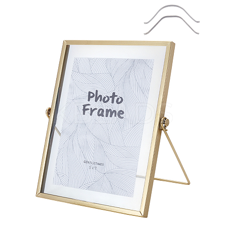 Iron & Glass Round Photo Frame AJEW-WH0270-534C-1