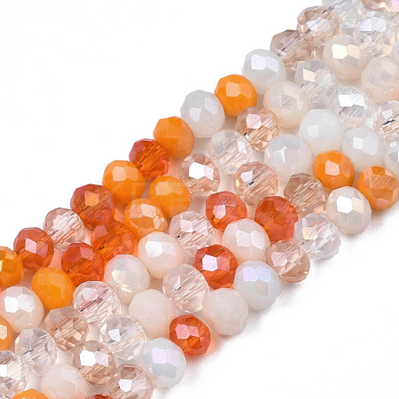 Opaque Glass Beads Strands GLAA-T006-07-A07-1