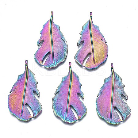 Rainbow Color Alloy Pendants PALLOY-N156-190-NR-1