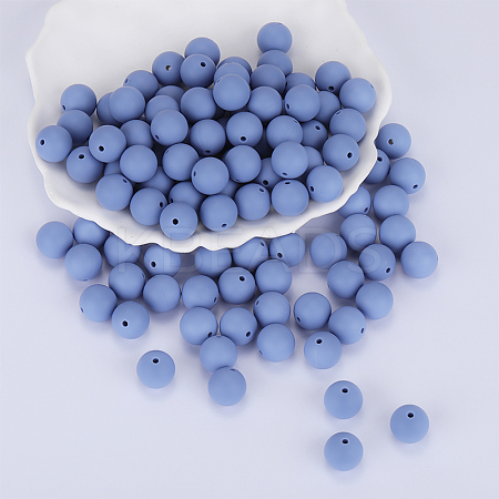Round Silicone Focal Beads SI-JX0046A-49-1