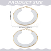 1 Pair 304 Stainless Steel Hoop Earrings For Women EJEW-LP0011-06A-2